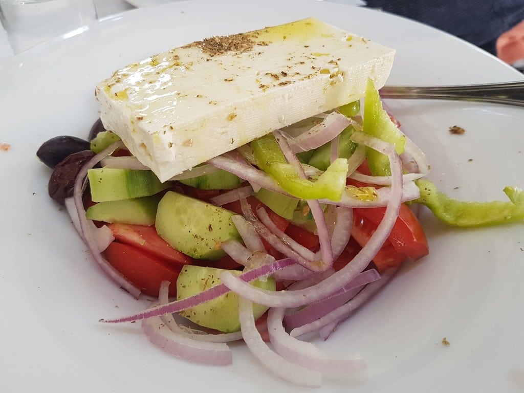 horiatki salad is a popular vegetarian Greek dish