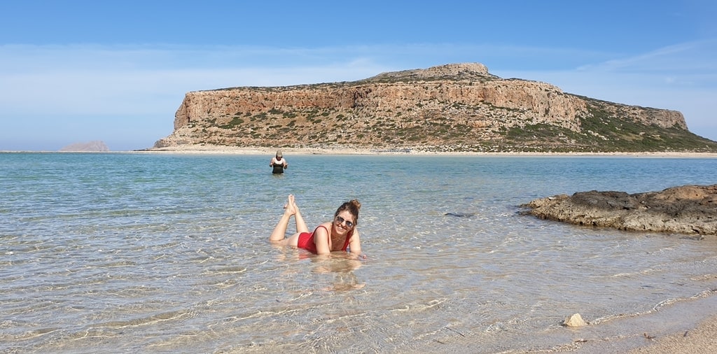 me in Balos Beach in Crete