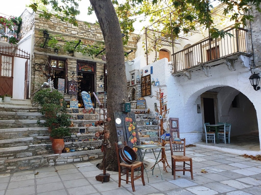 Apiranthos traditional villlage Naxos