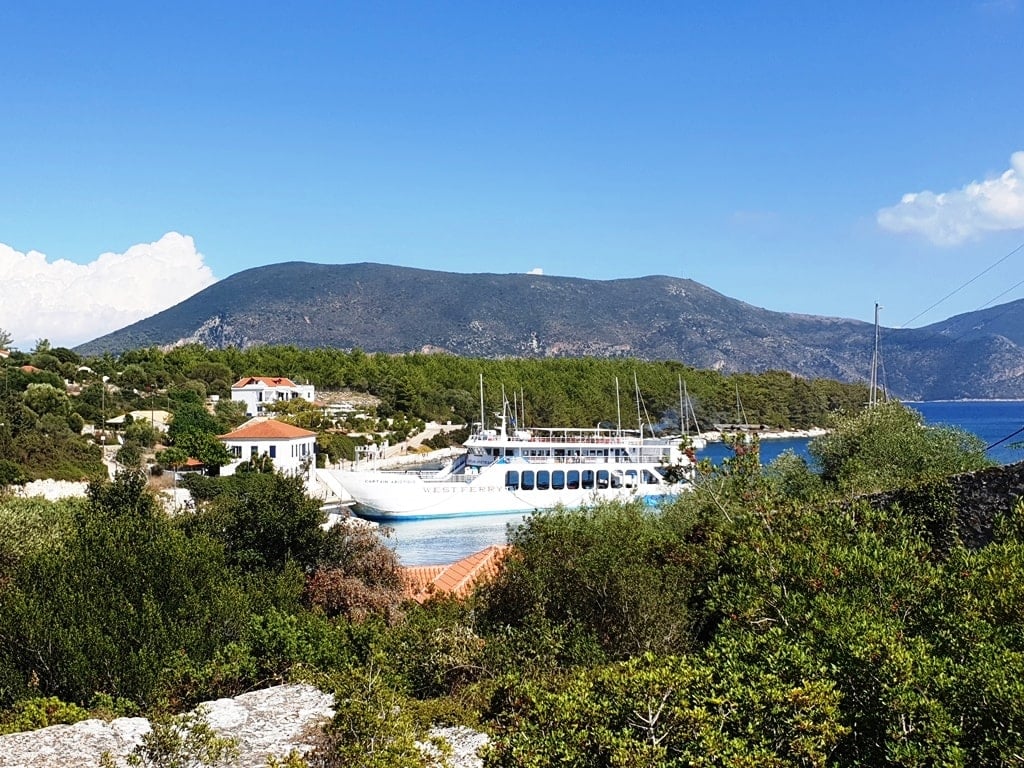 village of fiskardo in Kefalonia island Greece