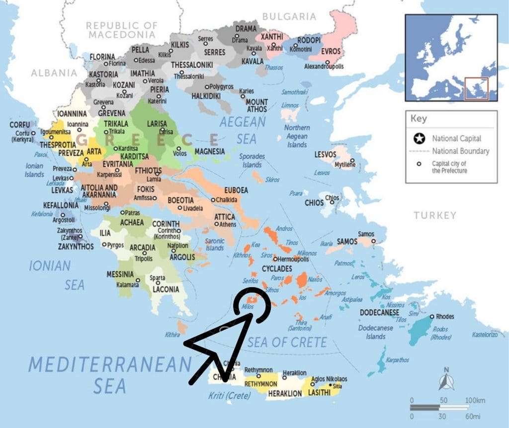 where is Milos island