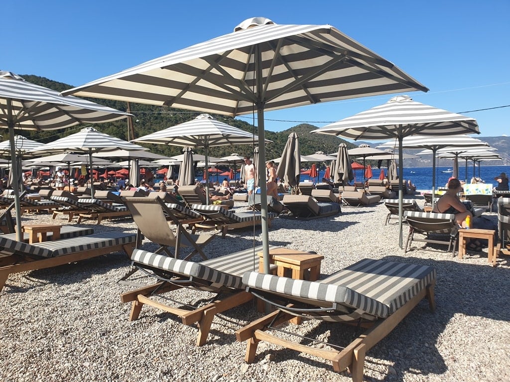 amenities at Antisamos beach Kefalonia
