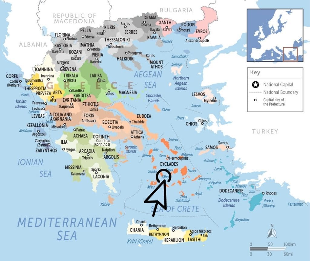 where is Sifnos map