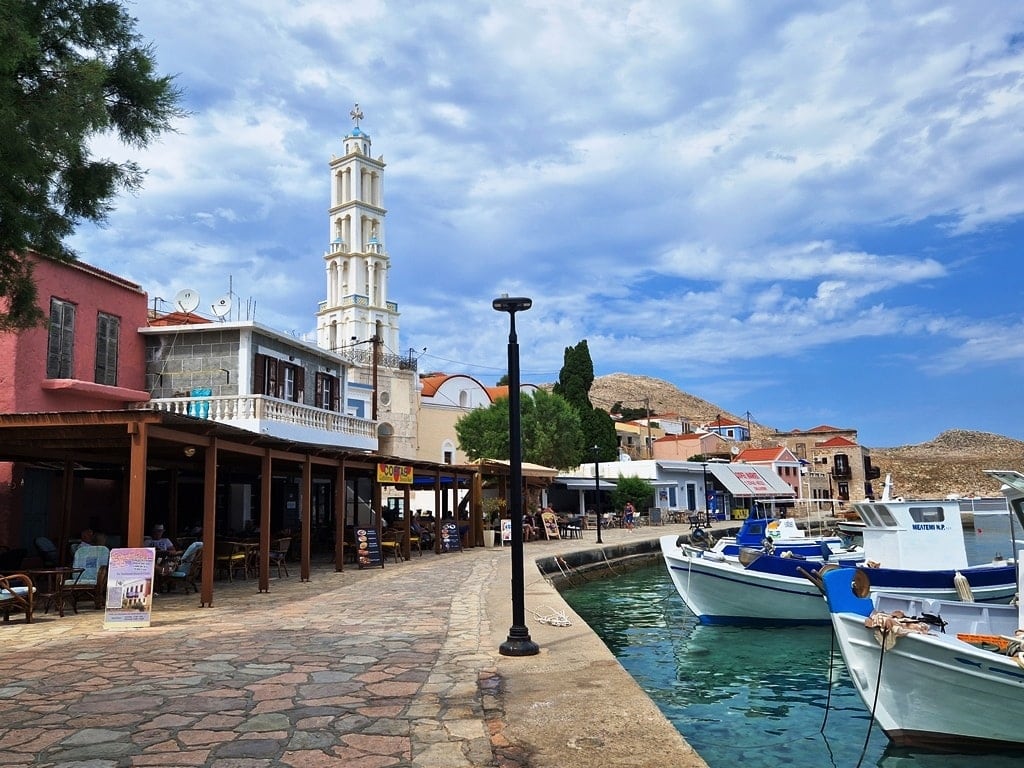 Halki's port area