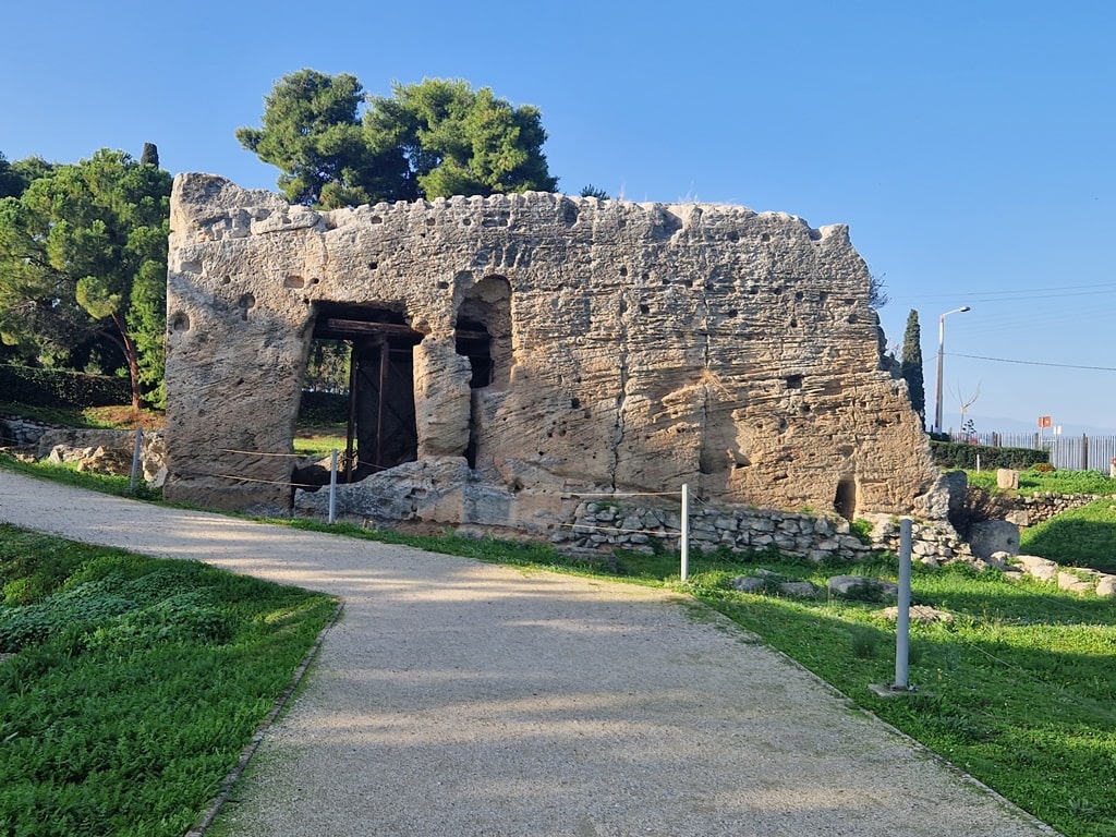 at the archaeological site of Ancient Corinth