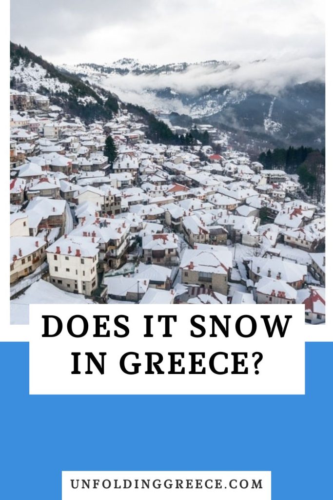 Does it snow in Greece