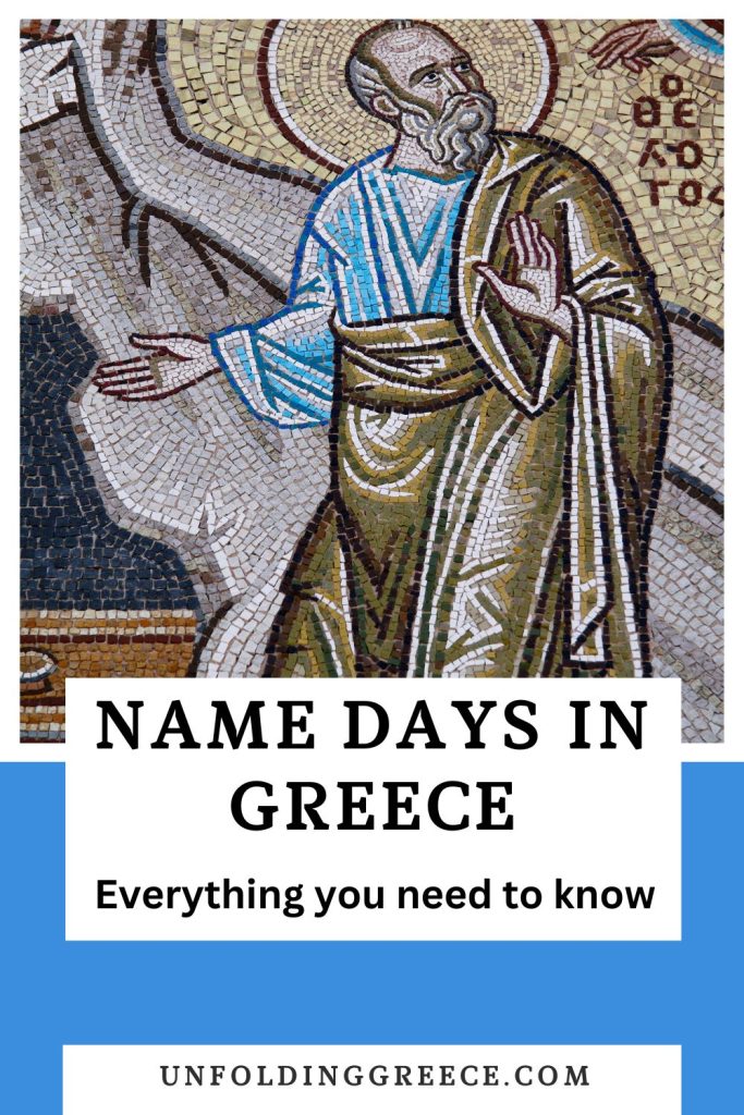 Greek Name Day Calendar 2025