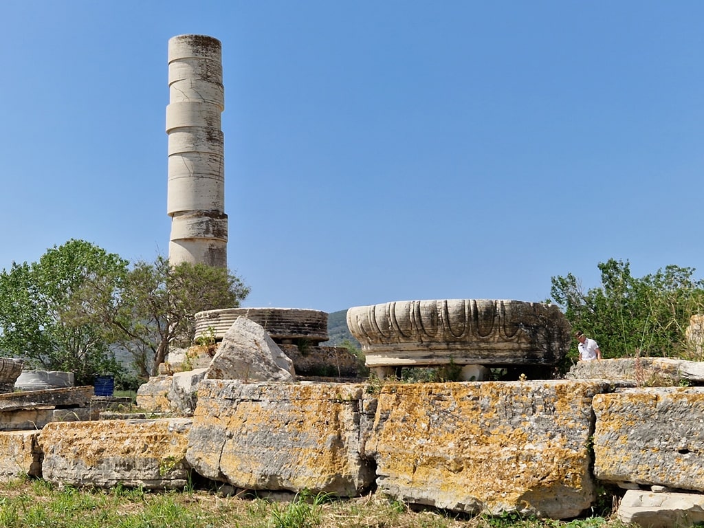 Heraion of Samos Island Greece