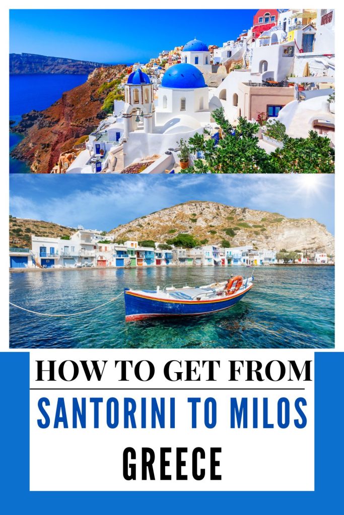 How to get from Santorini to Milos