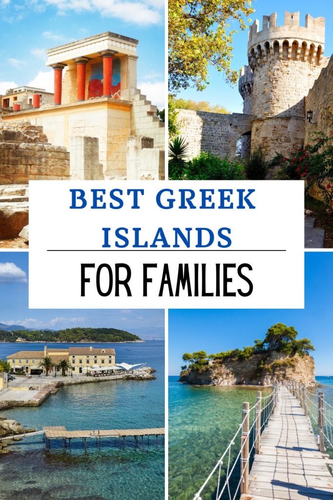 Looking for the best Greek Islands for families?  I have selected 7 Greek Islands perfect for families with kids.