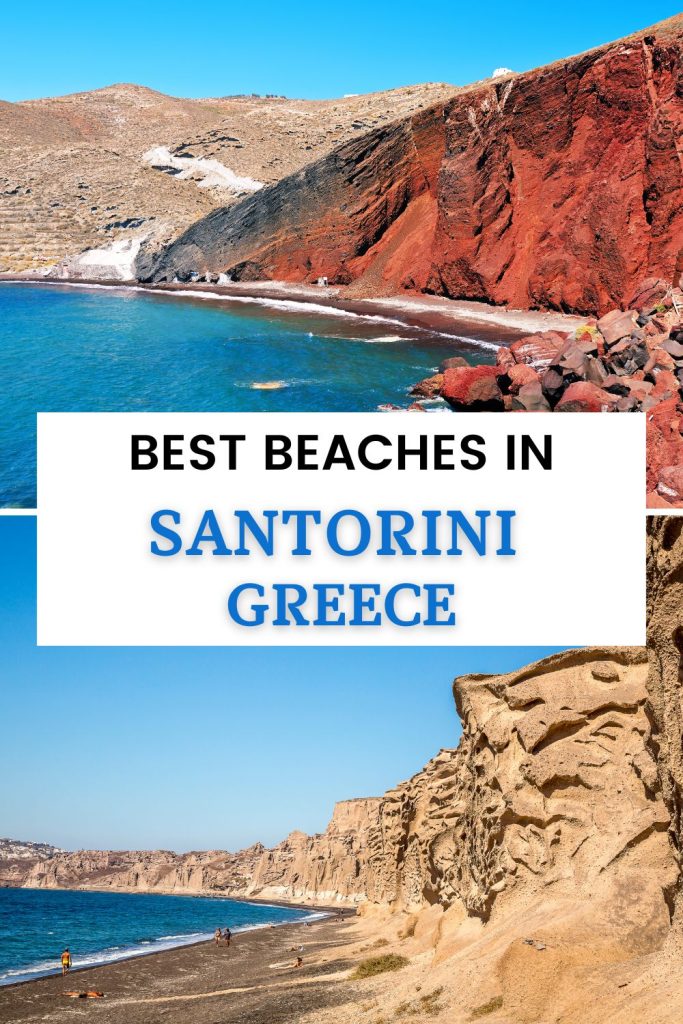Santorini island in Greece has some great beaches, here are the best beaches in Santorini, the top 12 Santorini beaches