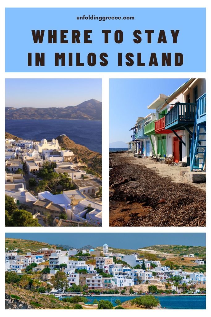 Where to stay in Milos island