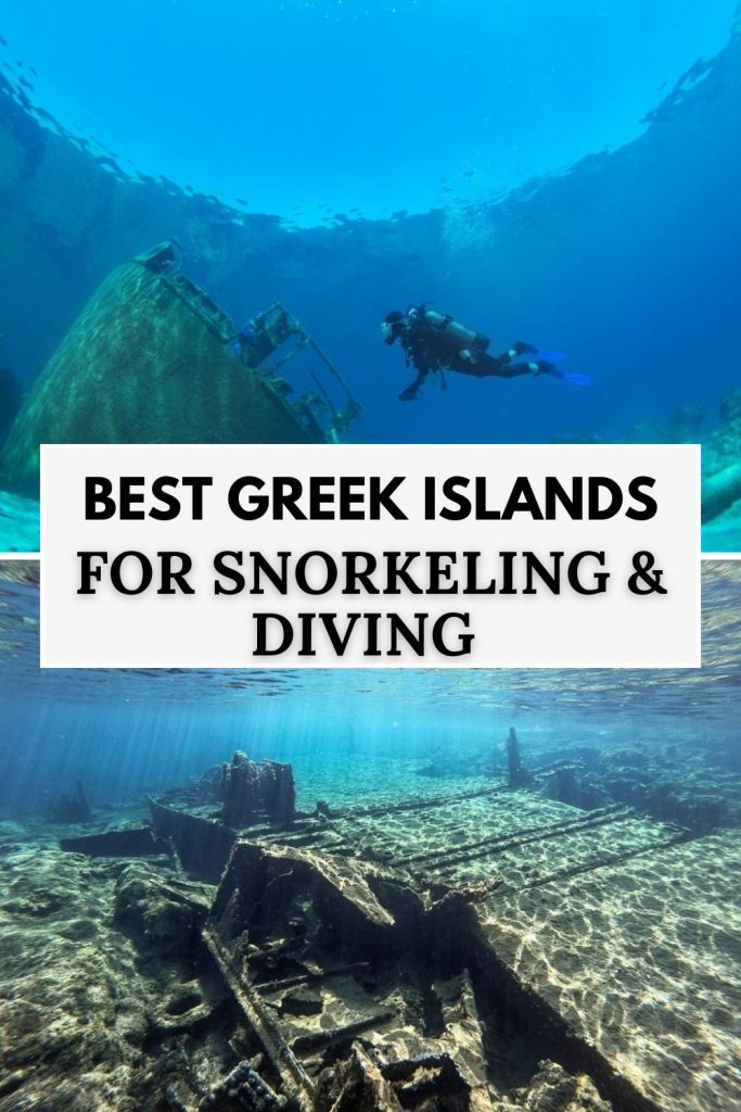 Looking for the best places for snorkeling and scuba diving in Greece? Find here  the best Greek islands to snorkel and scuba dive.