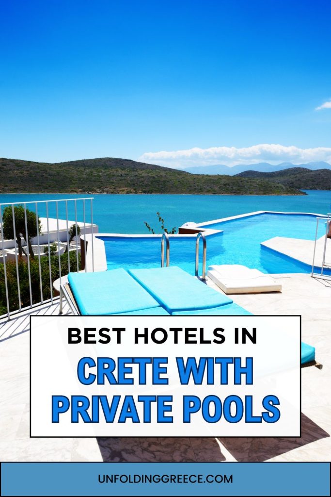 Are you planning your holidays or honeymoon in Crete Greece? Find here the best Crete hotels with private pool and have an unforgettable trip. A range of hotels with private pools in areas around Crete, Elounda, Agios Nikolaos, Chania, Heraklion and more