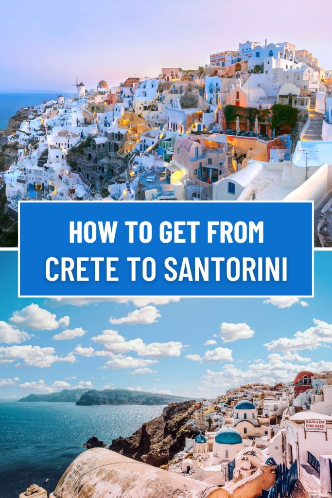 Planning a trip from Crete to Santorini? Find here all the ways to get from Crete to Santorini by ferry, plane, or day trip.